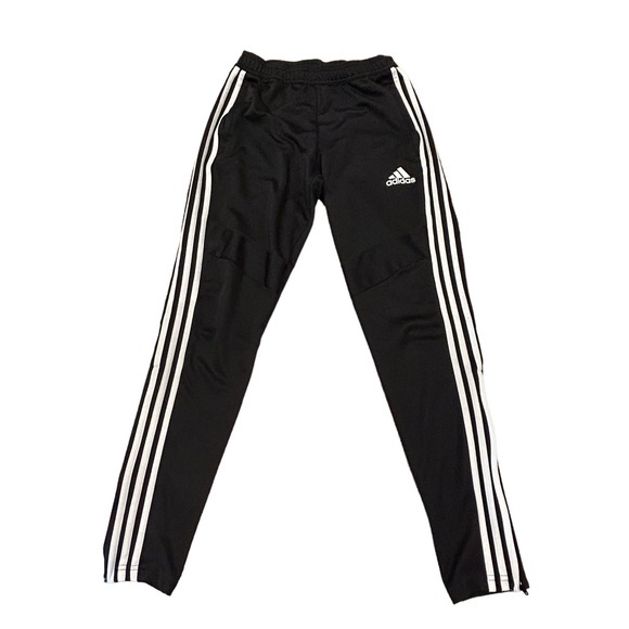 Adidas Black White Polyester Track Jogger Pants S‎ - Picture 2 of 13